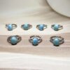 IMG_2425 Larimar Rings | 7 Styles | Adjustable | German Silver