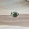 Green Aventurine Rings |  Adjustable | German Silver
