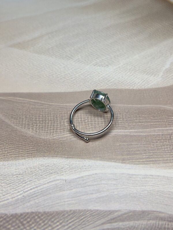Green Aventurine Rings |  Adjustable | German Silver