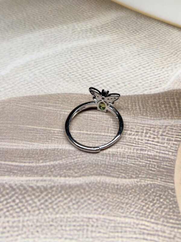 Peridot Bumblebee Ring | Adjustable | German Silver