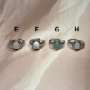 Ornate Aura Crystal Rings | 8 Natural Crystal Options | German Silver
