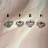 Lotus Drop Crystal Rings | 8 Natural Crystal Options | German Silver